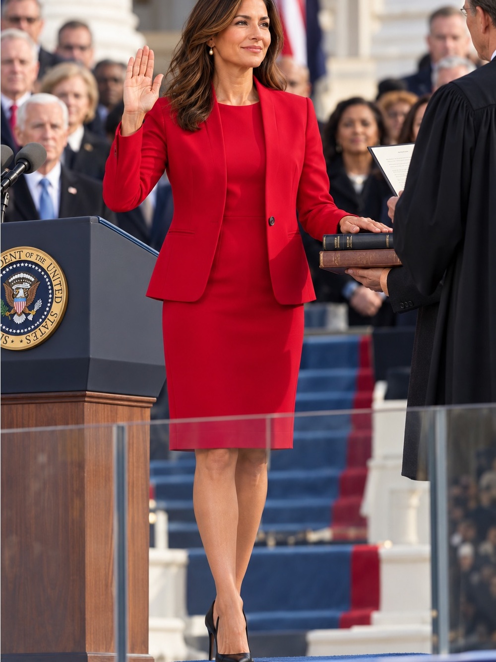 Ann Taylor Petite Blazer and Dress Set